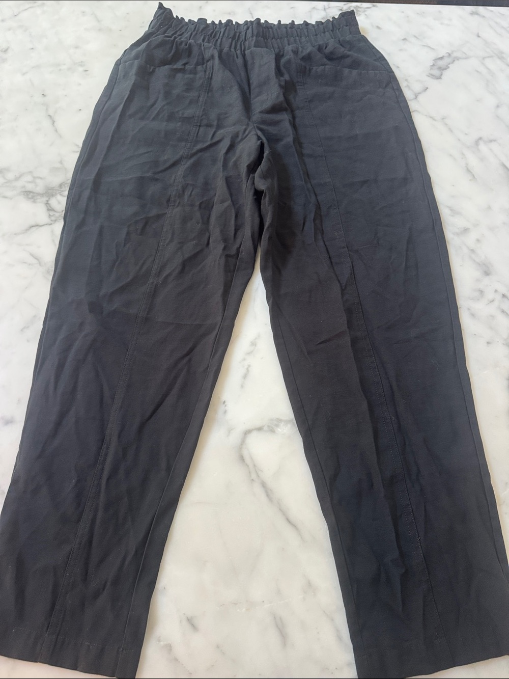 a new day Black Linen Pants